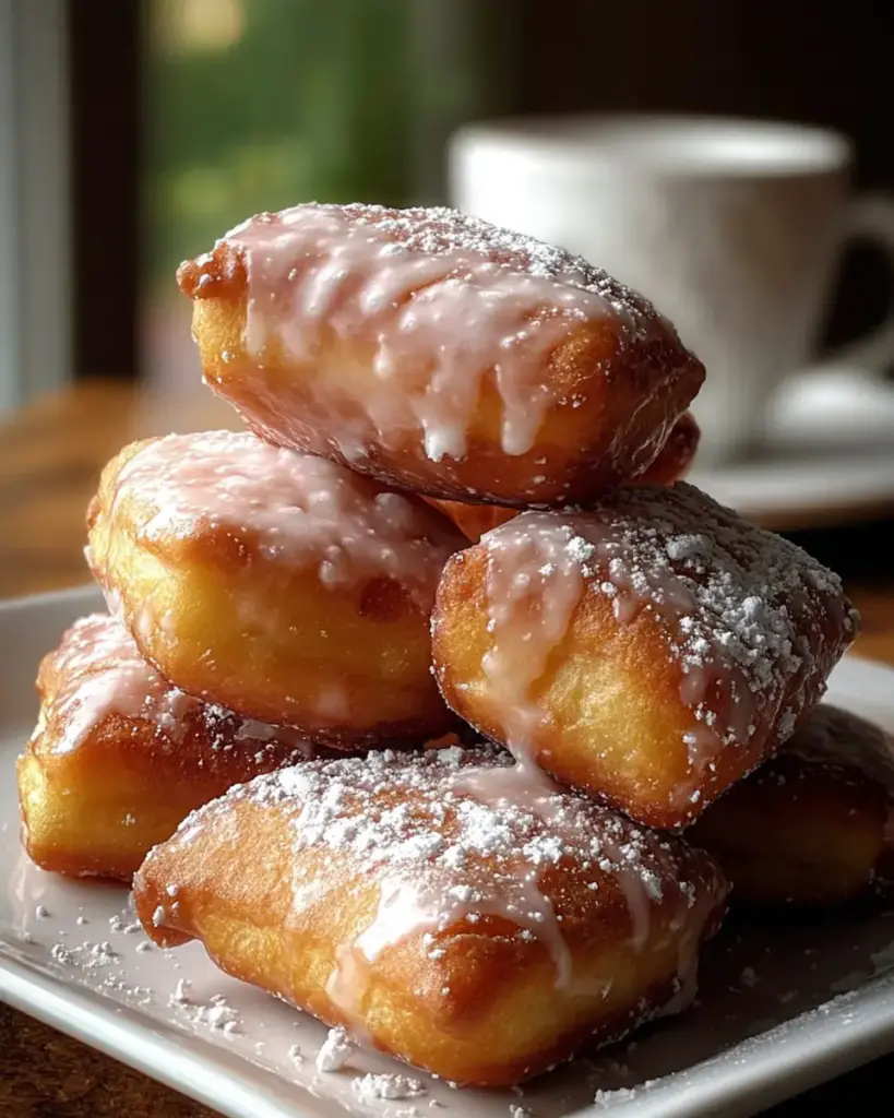 A delicious plate of Glazed Buttermilk Beignets