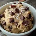 A delicious plate of Greek Yogurt Cookie Dough: 3-Minute Easy Yummy Irresistible
