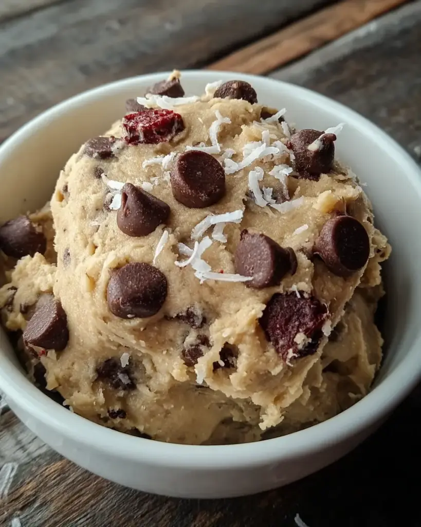 A delicious plate of Greek Yogurt Cookie Dough: 3-Minute Easy Yummy Irresistible