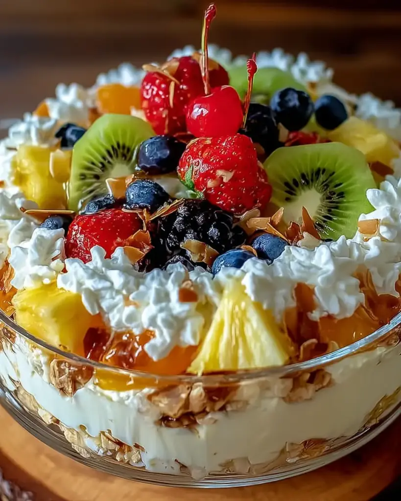A delicious plate of Hawaiian Cheesecake Salad