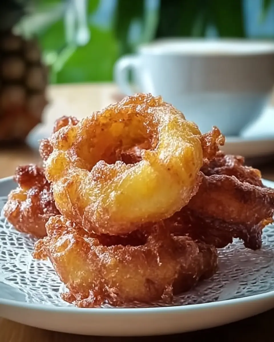 A delicious plate of Heavenly Pineapple Fritters That Bring Tropical Joy