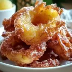 A delicious plate of Heavenly Pineapple Fritters That Bring Tropical Joy
