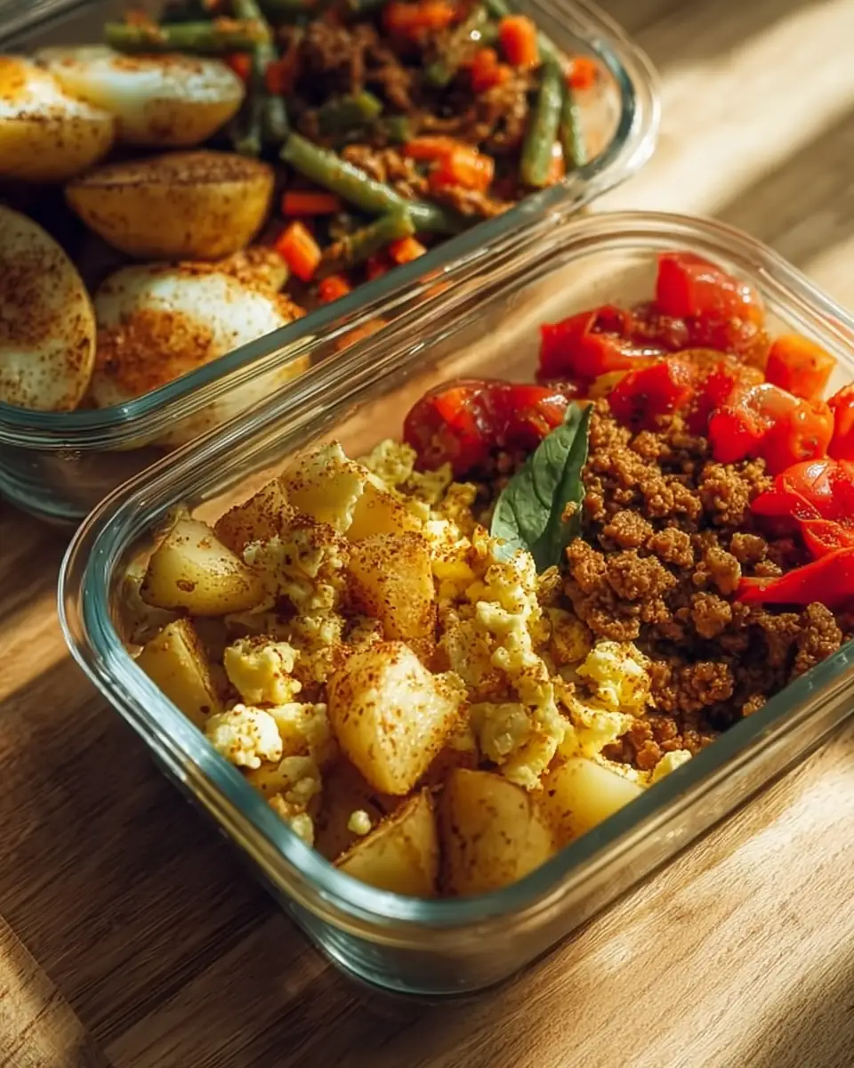 A delicious plate of High Protein Breakfast Burrito Bowls