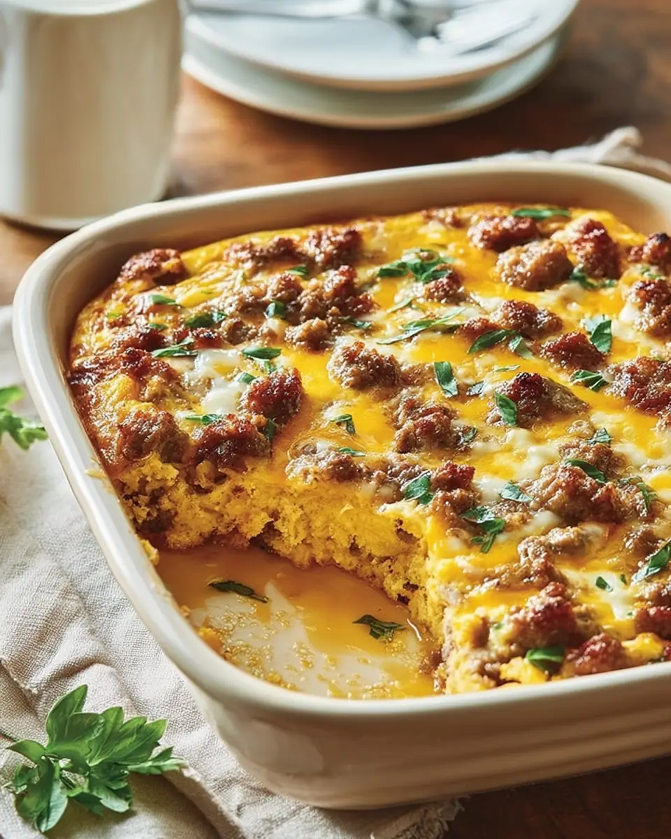 A delicious plate of High-Protein Breakfast Casserole