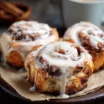 A delicious plate of High-Protein Cinnamon Rolls : Fluffy, Sweet, and Guilt-Free