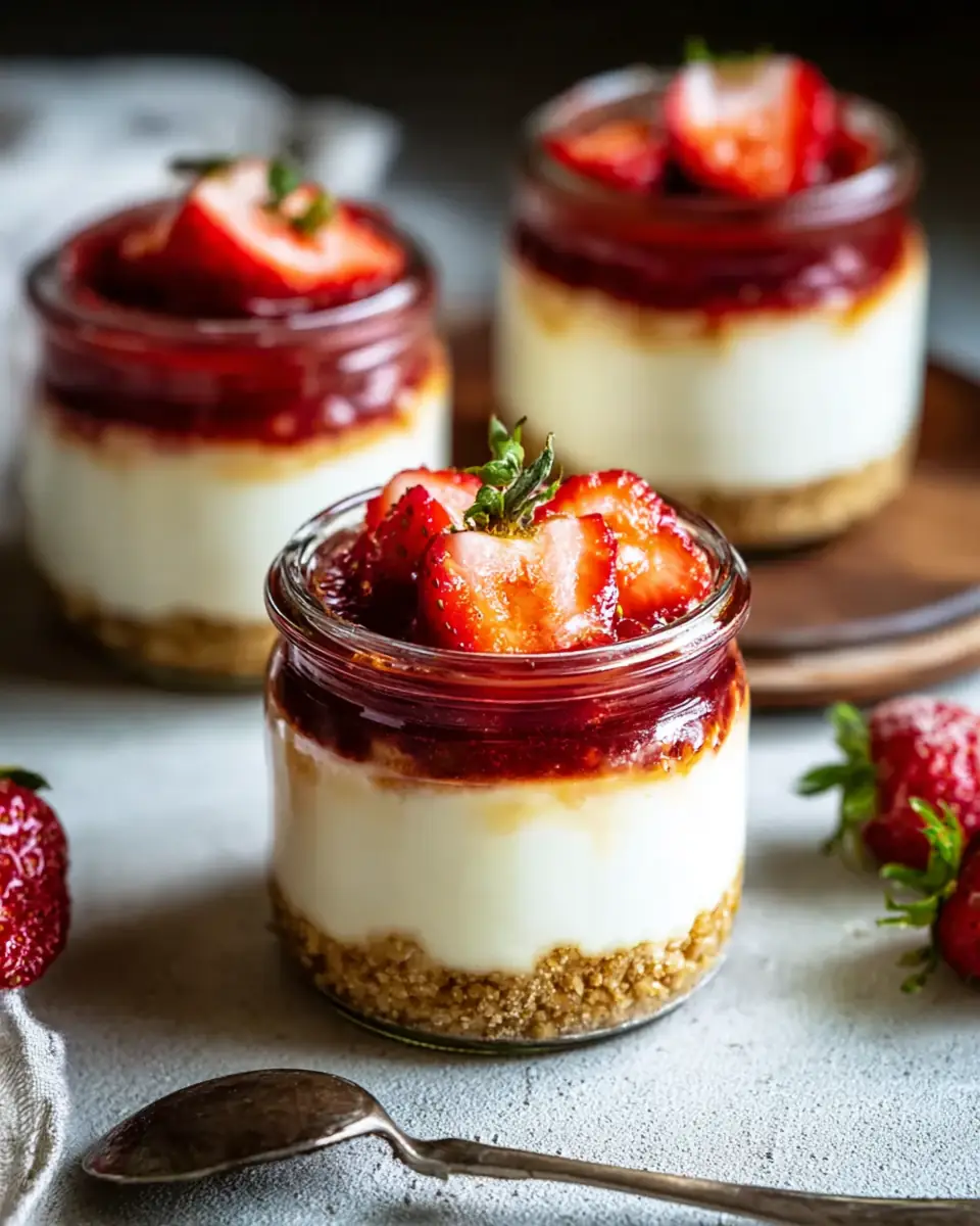 A delicious plate of High-Protein Cottage Cheese Cheesecake Cups
