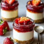 A delicious plate of High-Protein Cottage Cheese Cheesecake Cups