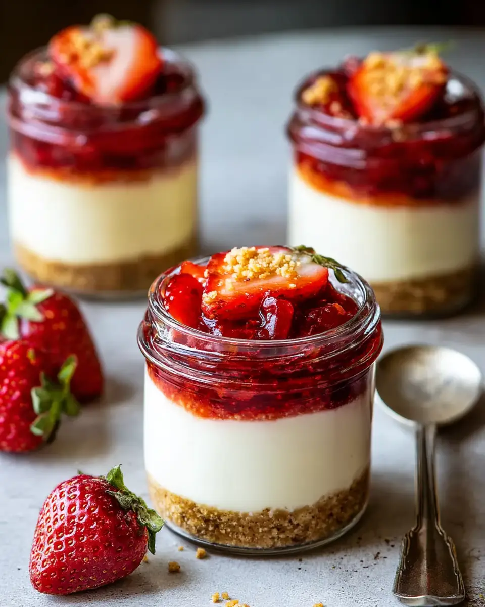 A delicious plate of High-Protein Cottage Cheese Cheesecake Cups