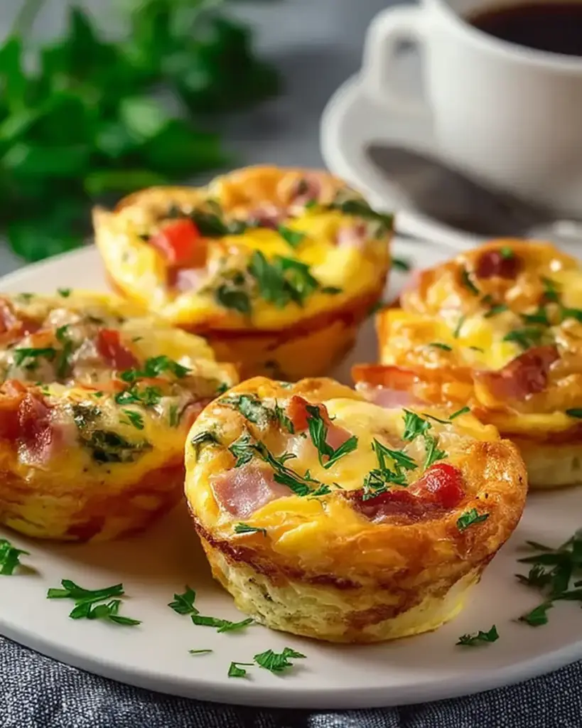 A delicious plate of High Protein Egg Muffins