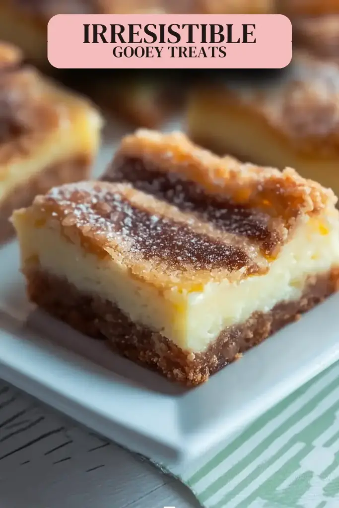 Pinterest pin (Design 2) for Ooey Gooey Bars