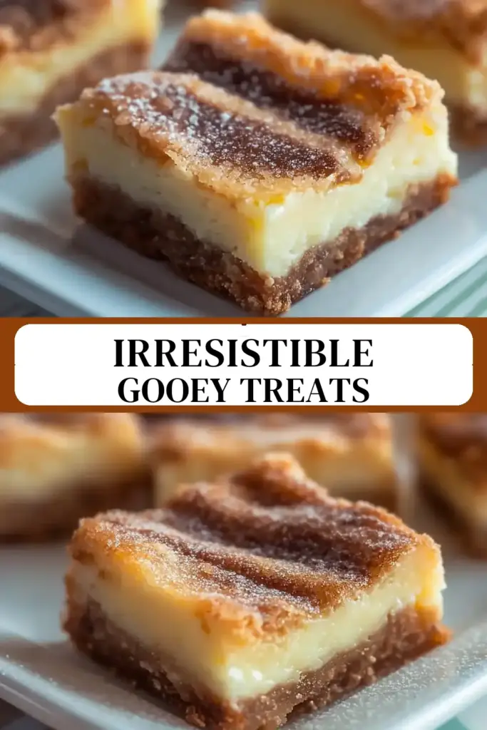 Pinterest pin (Design 3) for Ooey Gooey Bars