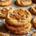 A delicious plate of Irresistible Easy Salted Caramel Cookies