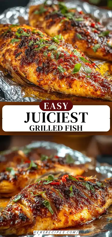 The Juiciest Grilled Fish in Foil