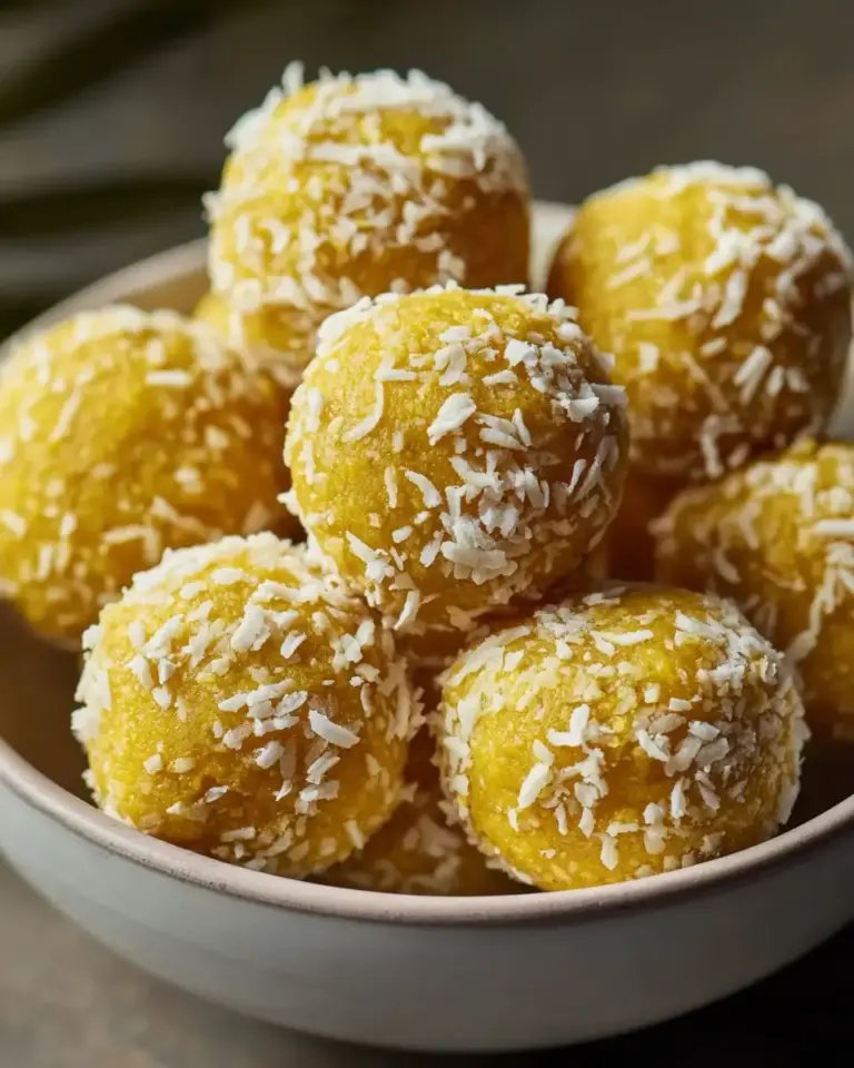 A delicious plate of Mango Ladoo Recipe