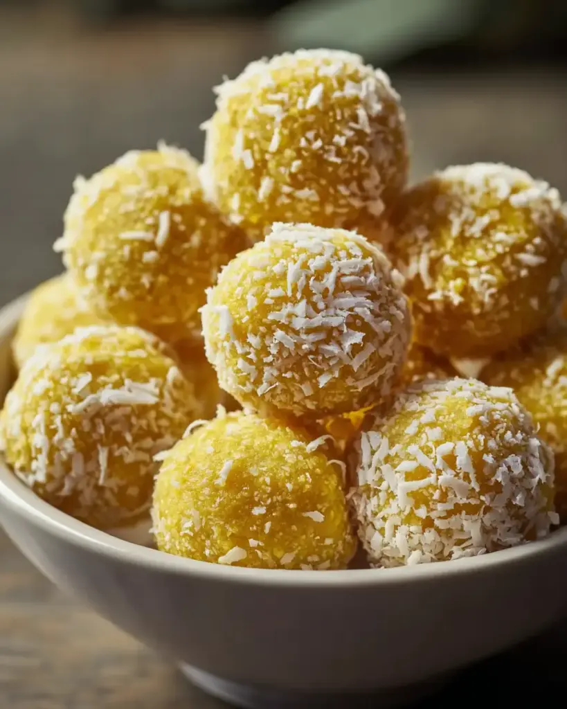 A delicious plate of Mango Ladoo Recipe