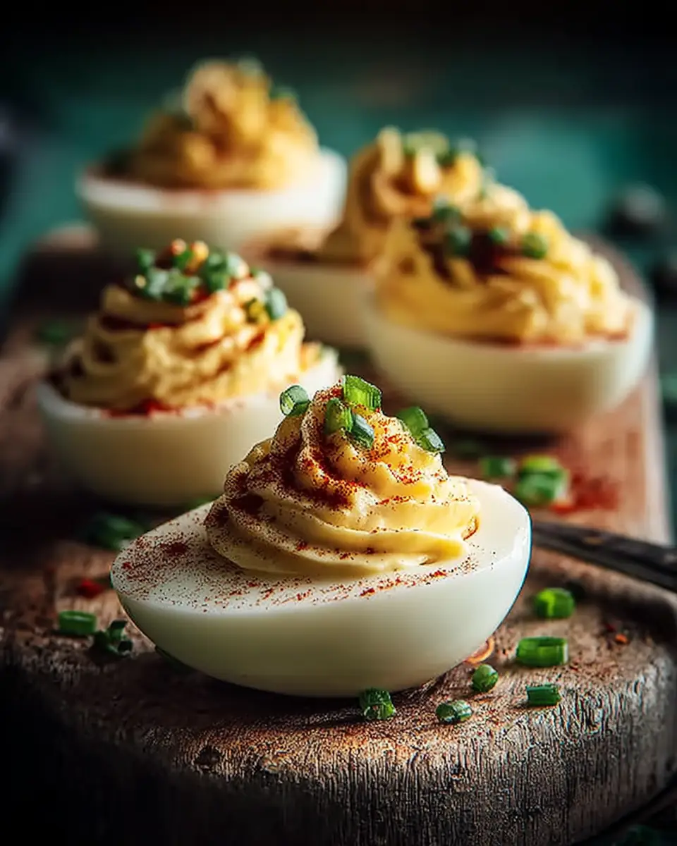 A delicious plate of Million Dollar Deviled Eggs (The Only Recipe You'll Ever Need)