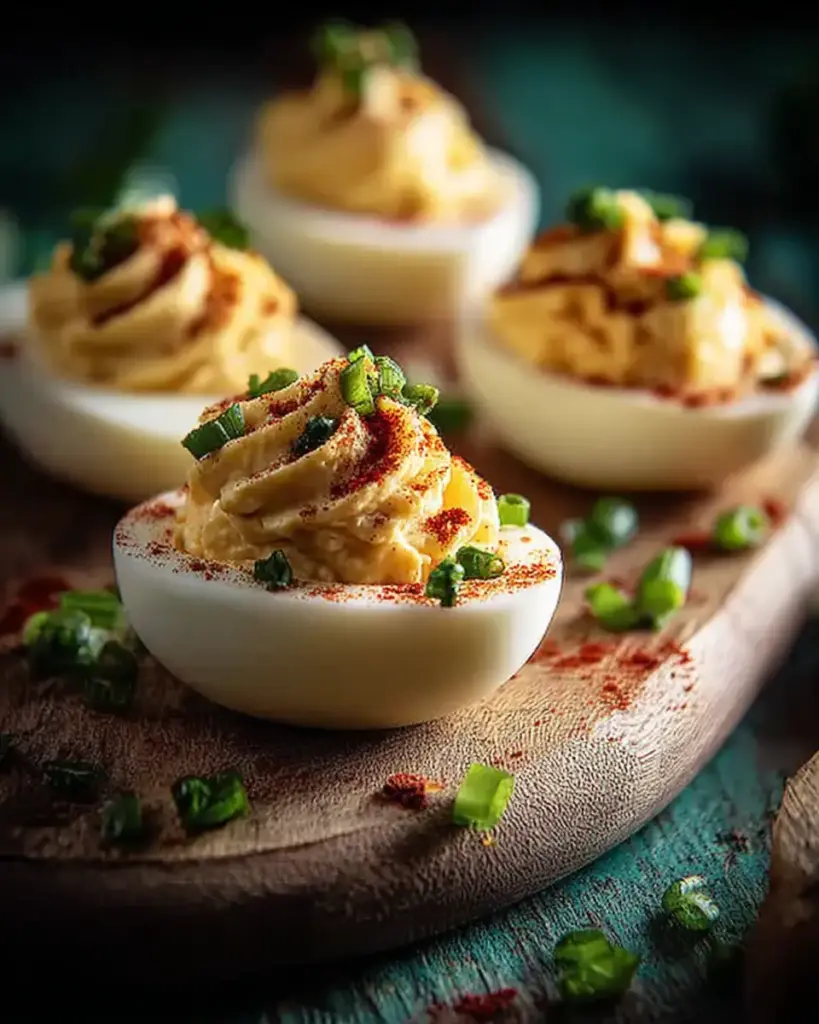 A delicious plate of Million Dollar Deviled Eggs (The Only Recipe You'll Ever Need)