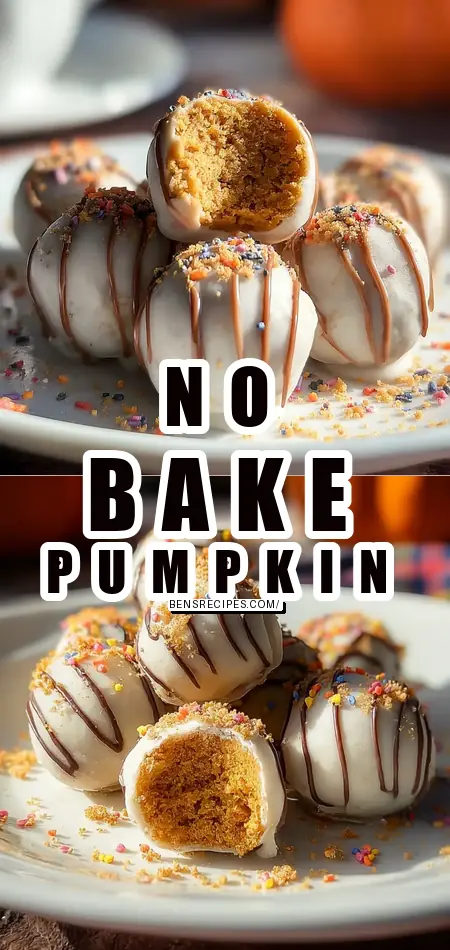 No Bake Pumpkin Balls