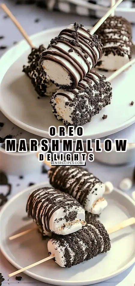 Pinterest pin (Design 1) for Oreo Marshmallow Pops: Easy 3-Ingredient Fun for Everyone