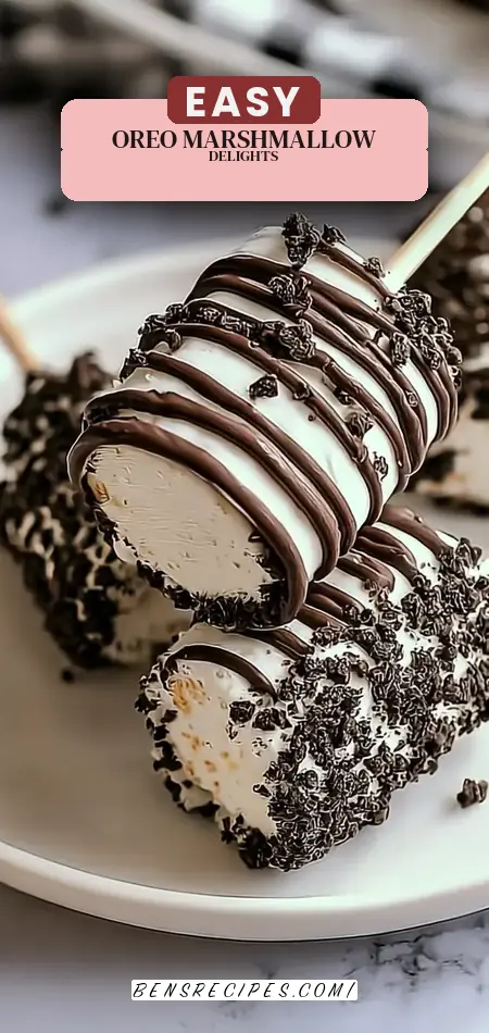 Pinterest pin (Design 2) for Oreo Marshmallow Pops: Easy 3-Ingredient Fun for Everyone