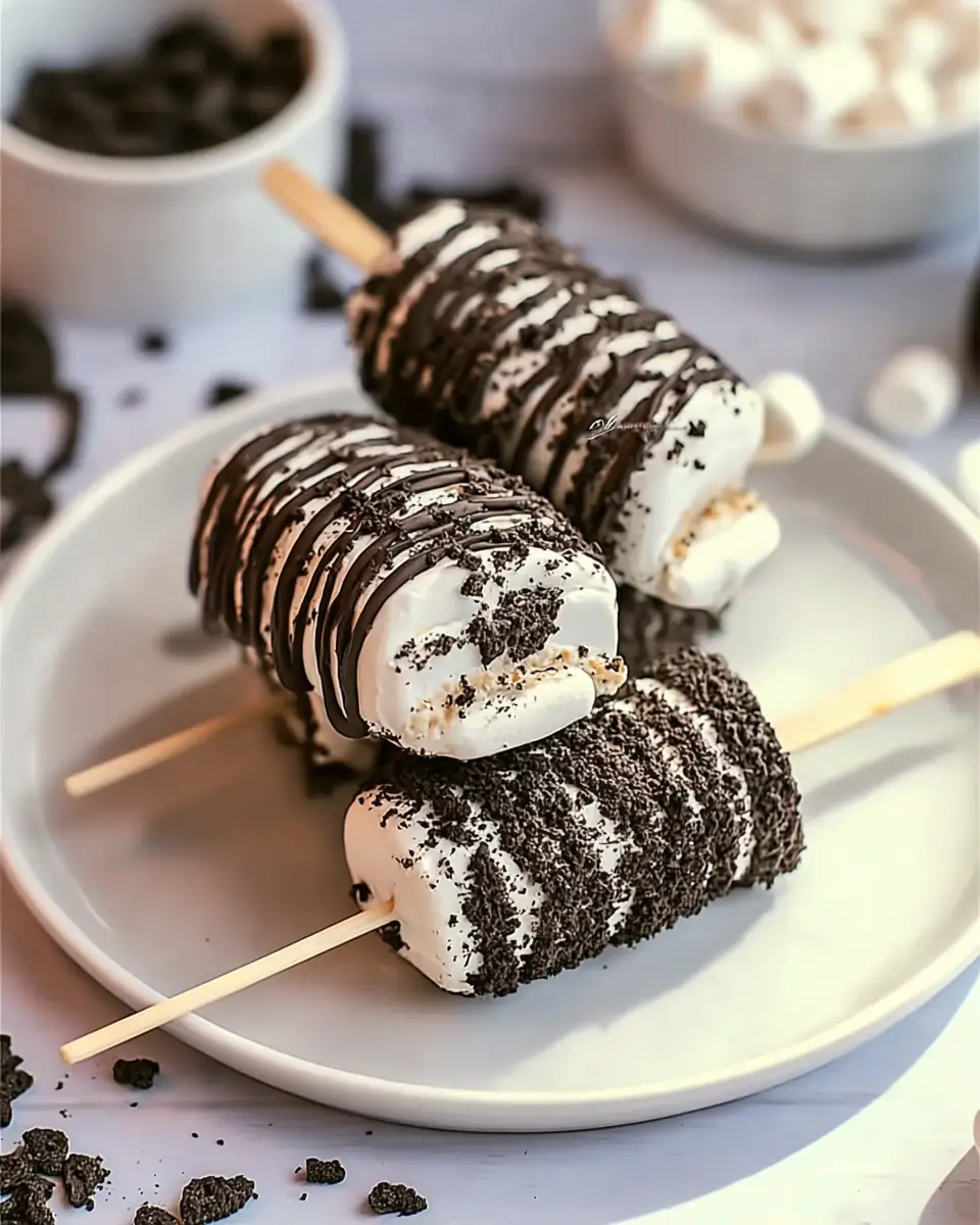 A delicious plate of Oreo Marshmallow Pops: Easy 3-Ingredient Fun for Everyone