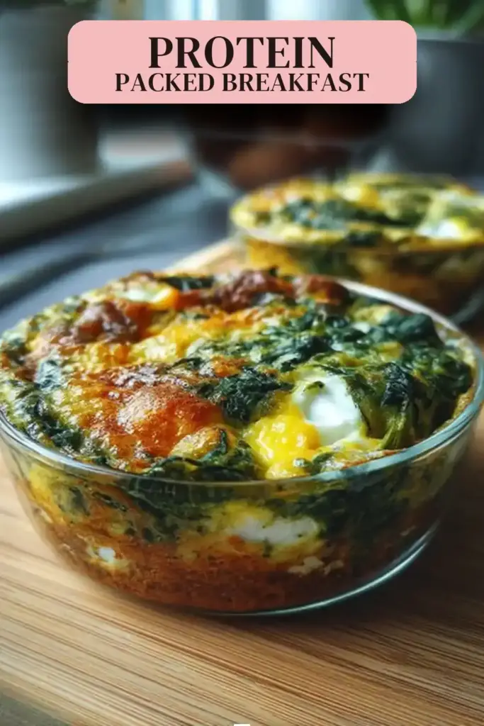 Pinterest pin (Design 2) for High Protein Breakfast Meal Prep: Fuel Your Day with 25g Protein