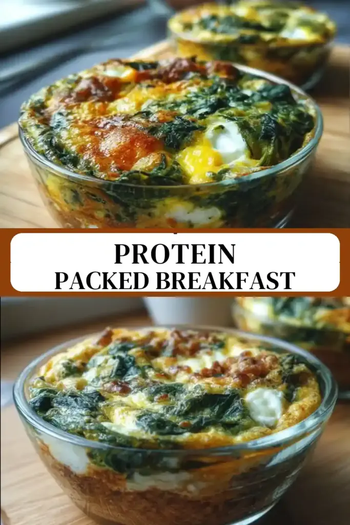 Pinterest pin (Design 3) for High Protein Breakfast Meal Prep: Fuel Your Day with 25g Protein