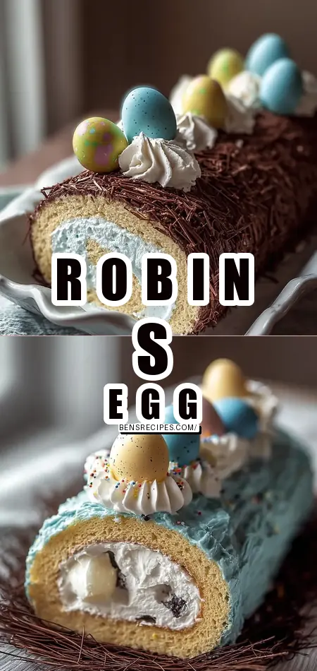 Speckled Robin’s Egg Cake Roll