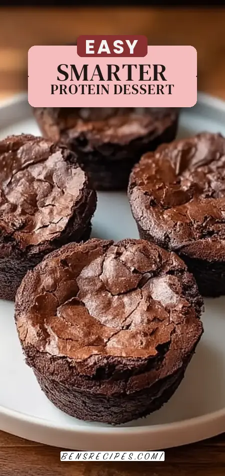 Pinterest pin (Design 2) for Snack Smarter — High Protein Brownie Bites That Feel Like Dessert
