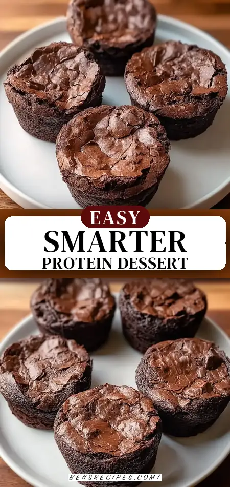Pinterest pin (Design 3) for Snack Smarter — High Protein Brownie Bites That Feel Like Dessert