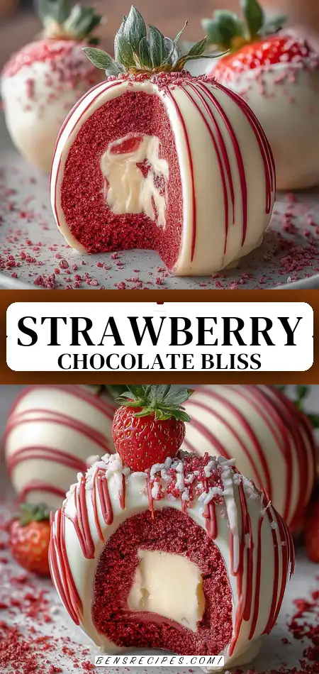 Pinterest pin (Design 3) for Ruby Strawberry White Chocolate Dream Bombs