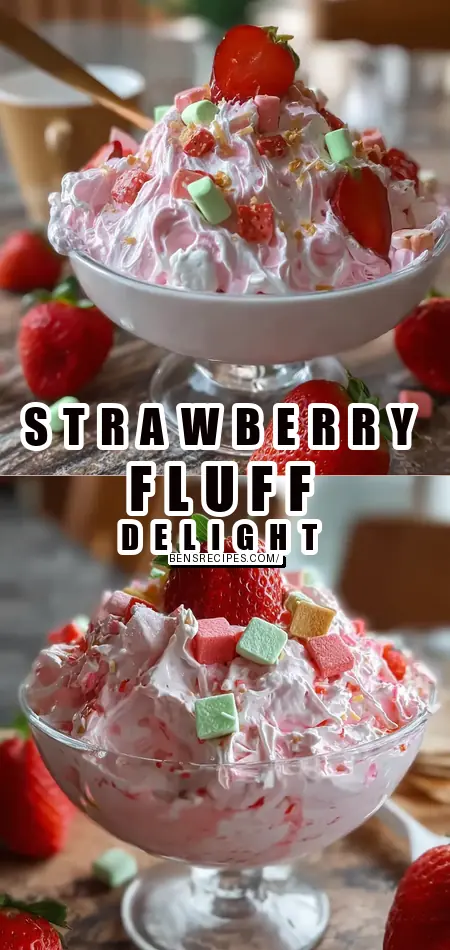 Pinterest pin (Design 1) for Strawberry Fluff
