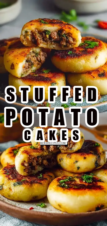 Homemade Meat Stuffed Potato Cakes