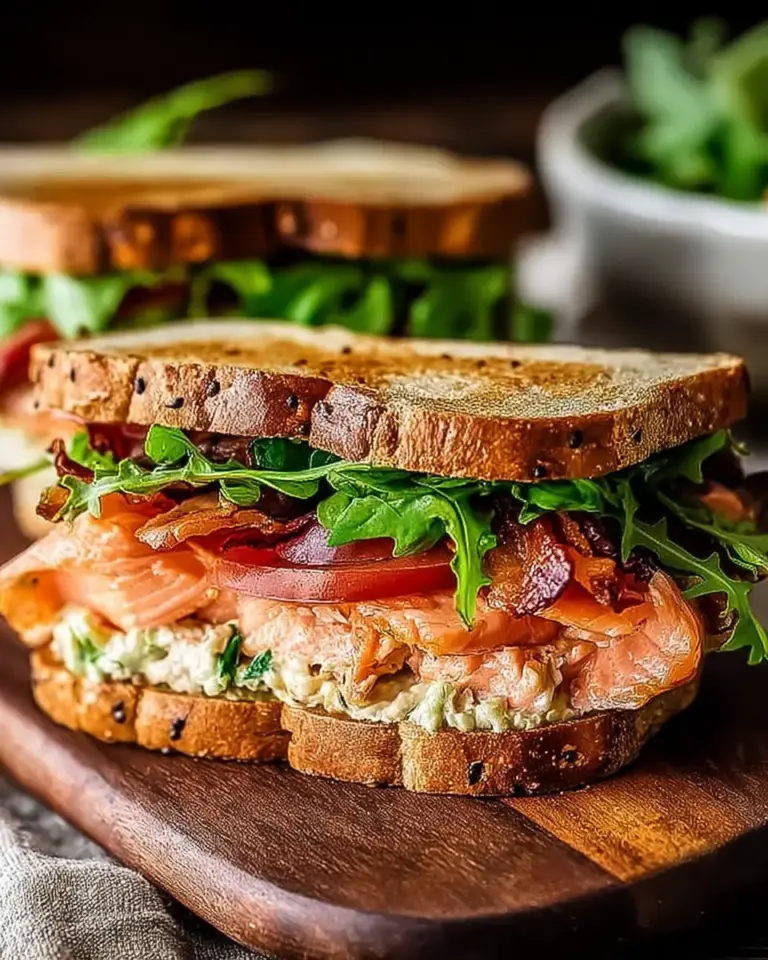 A delicious plate of Salmon BLT Sandwiches: An Incredible Ultimate Recipe You Must Try