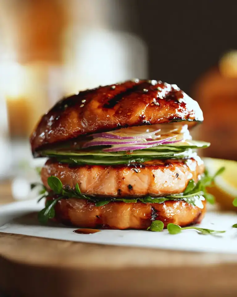 A delicious plate of Salmon Burgers