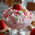A delicious plate of Strawberry Fluff
