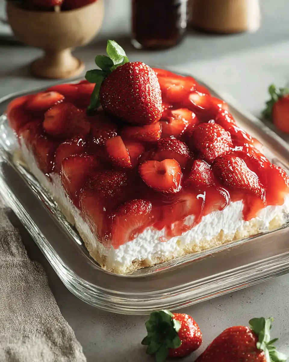 A delicious plate of Strawberry Heaven