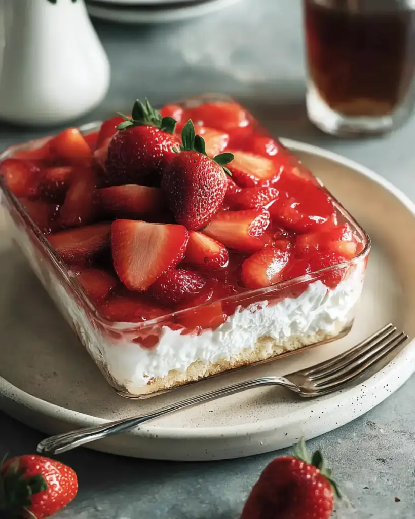 A delicious plate of Strawberry Heaven