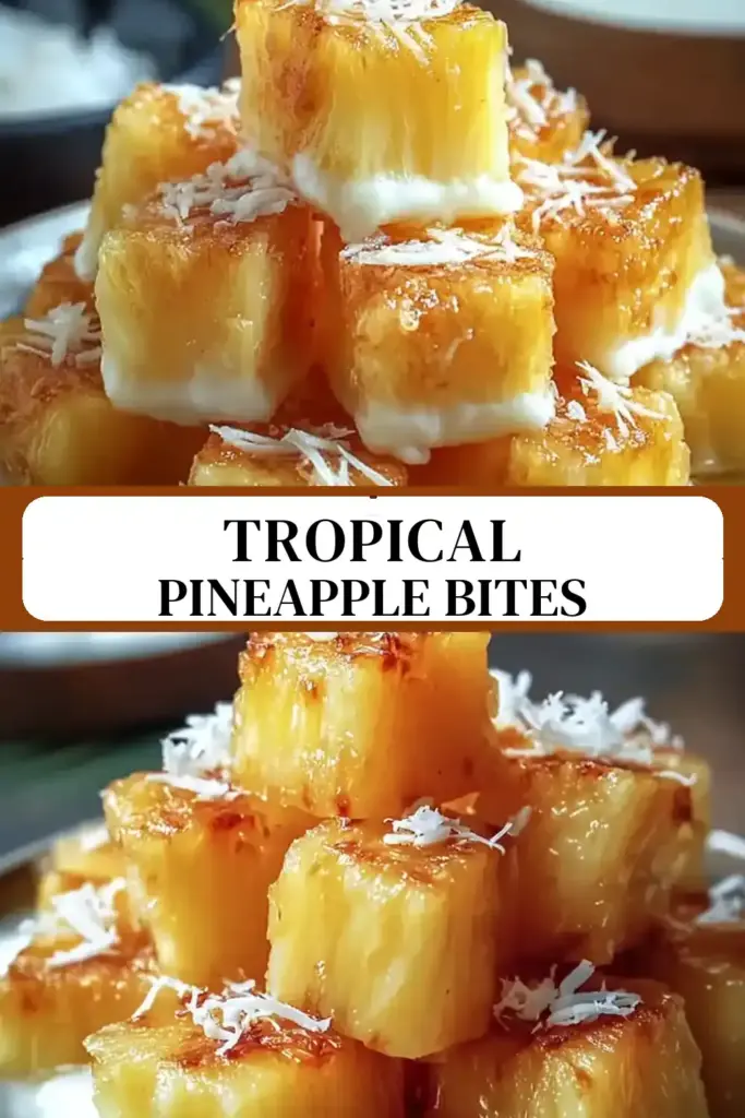 Pinterest pin (Design 3) for Malibu Soaked Pineapple Bites: 7 Fun and Easy Steps to Sweet Tropical Appetizers