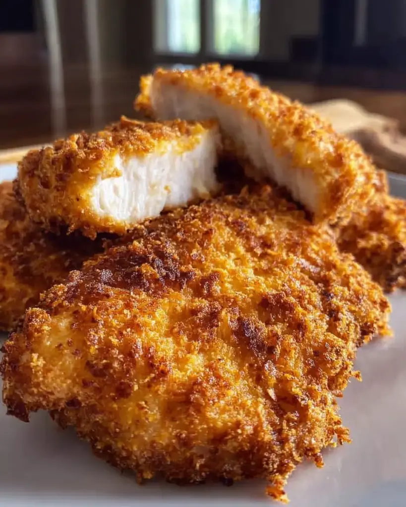 A delicious plate of Texas Roadhouse Chicken Air Fryer Recipe in Just 30 Minutes