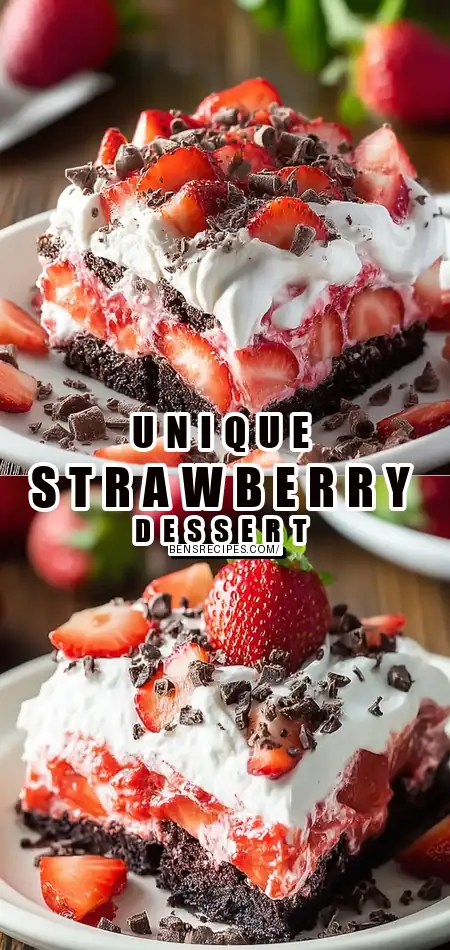Pinterest pin (Design 1) for Strawberry Earthquake Cake: A Deliciously Unique Dessert
