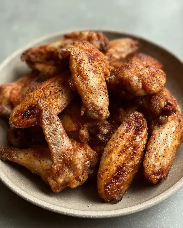 A delicious plate of air fryer chicken wings