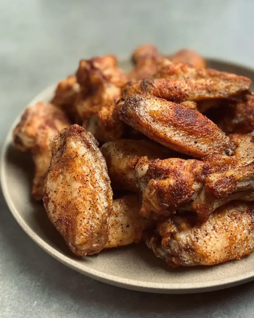 A delicious plate of air fryer chicken wings