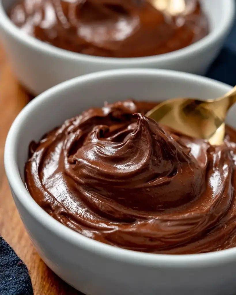 A delicious plate of 3-Ingredient Cottage Cheese Chocolate Mousse