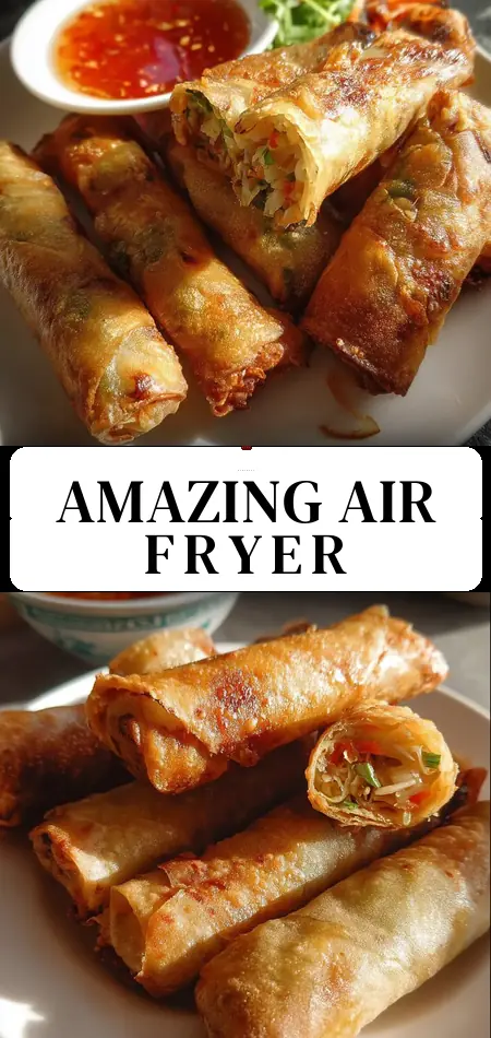 air fryer spring rolls recipe that will amaze your taste buds
