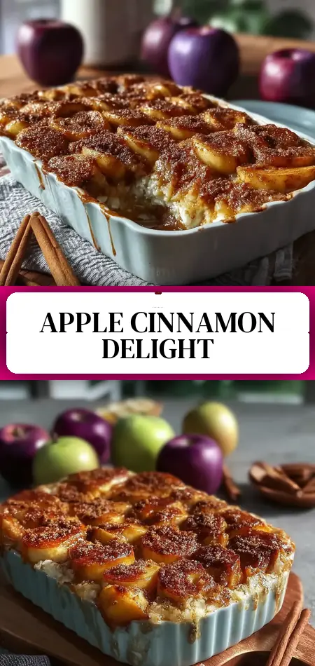 Pinterest pin (Design 3) for Heavenly Apple Cinnamon Bake