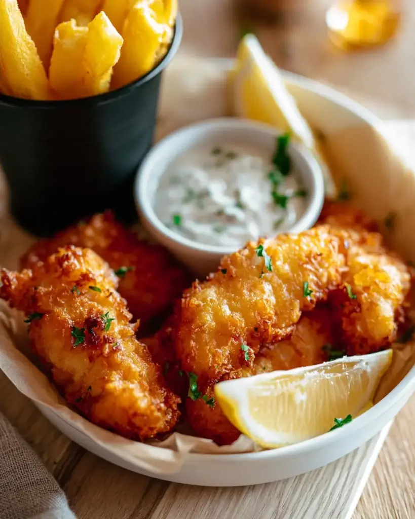 A delicious plate of Air Fryer Battered Fish