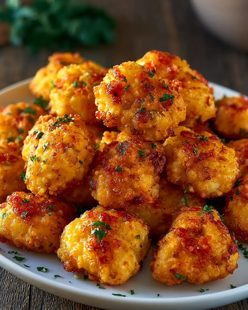 A delicious plate of Air Fryer Chicken Bites 20 Irresistible Crispy Golden.