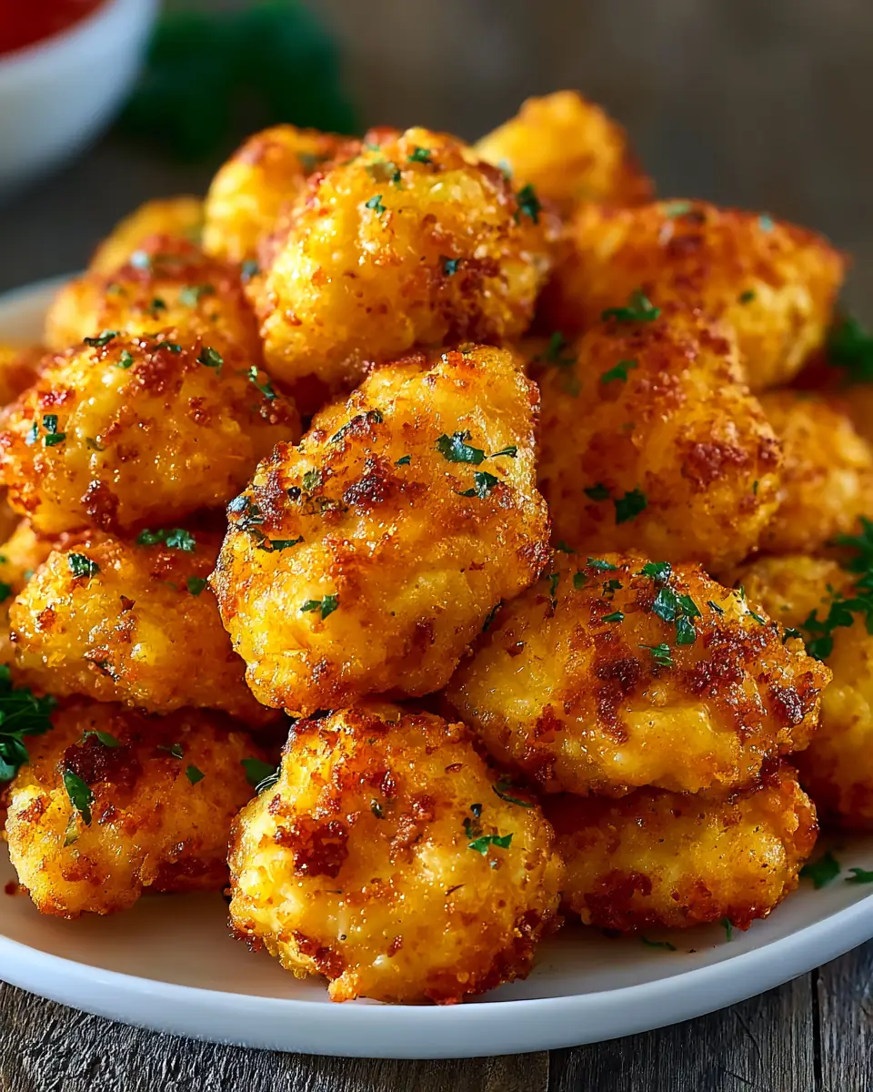 A delicious plate of Air Fryer Chicken Bites 20 Irresistible Crispy Golden.