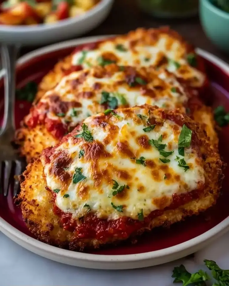 A delicious plate of Air Fryer Chicken Parmesan